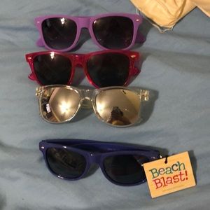 set of four beach sunglasses!
